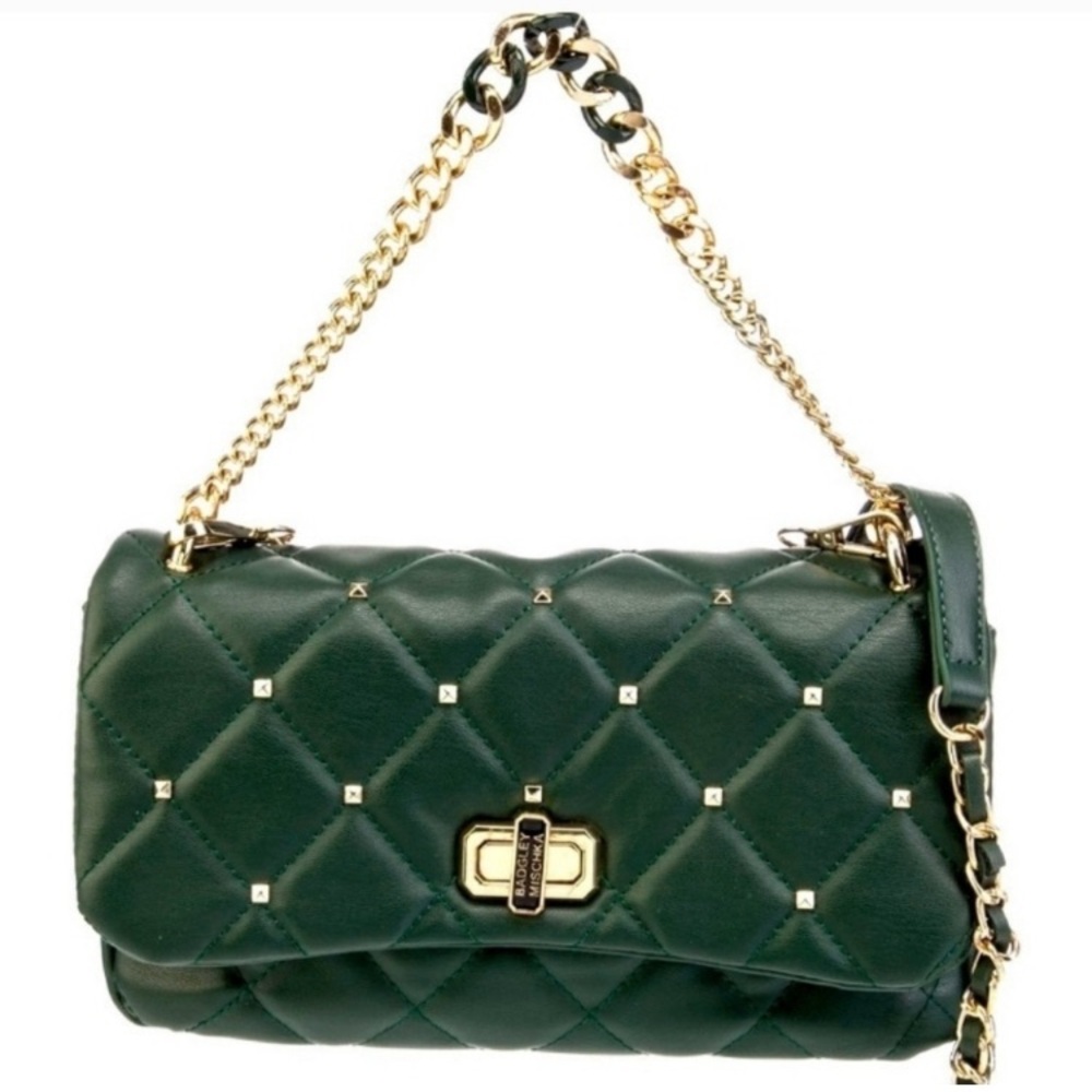 NWT Badgley Mischka Quilted
Crossbody Bag Green